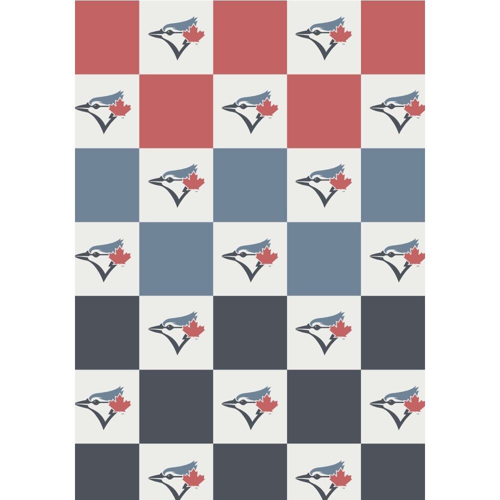 NEW Toronto Blue Jays Buttery Blanket Ombre Check 50x70 MLB Soft Plush Throw
